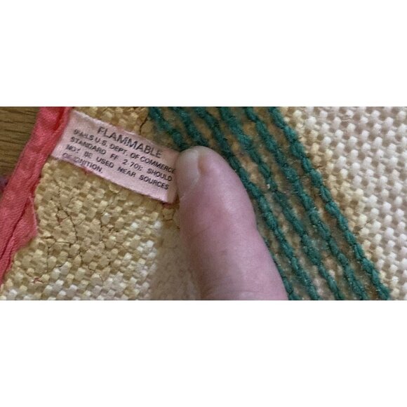 Christmas Area Rug 23”x24” Ho Ho Ho Indoor Pile Hooked Novelty Seasonal Plush - Picture 6 of 7